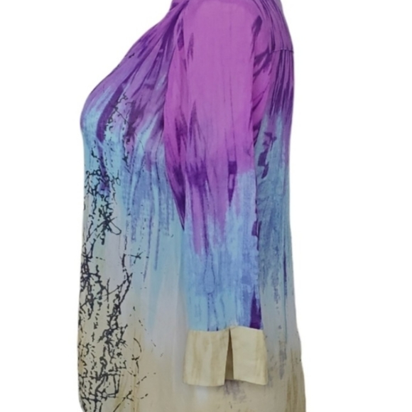 Parsley&Sage Sheer Button Up Blouse NWOT Size XL - Picture 4 of 5